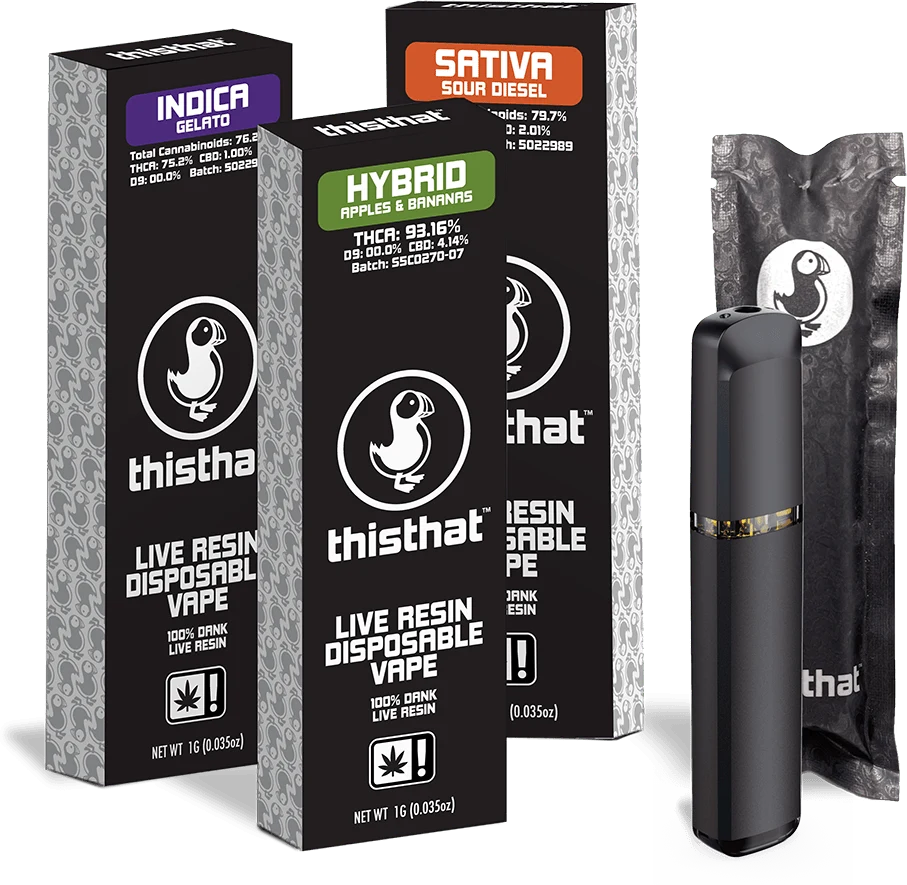 thisthat live resin disposable lineup